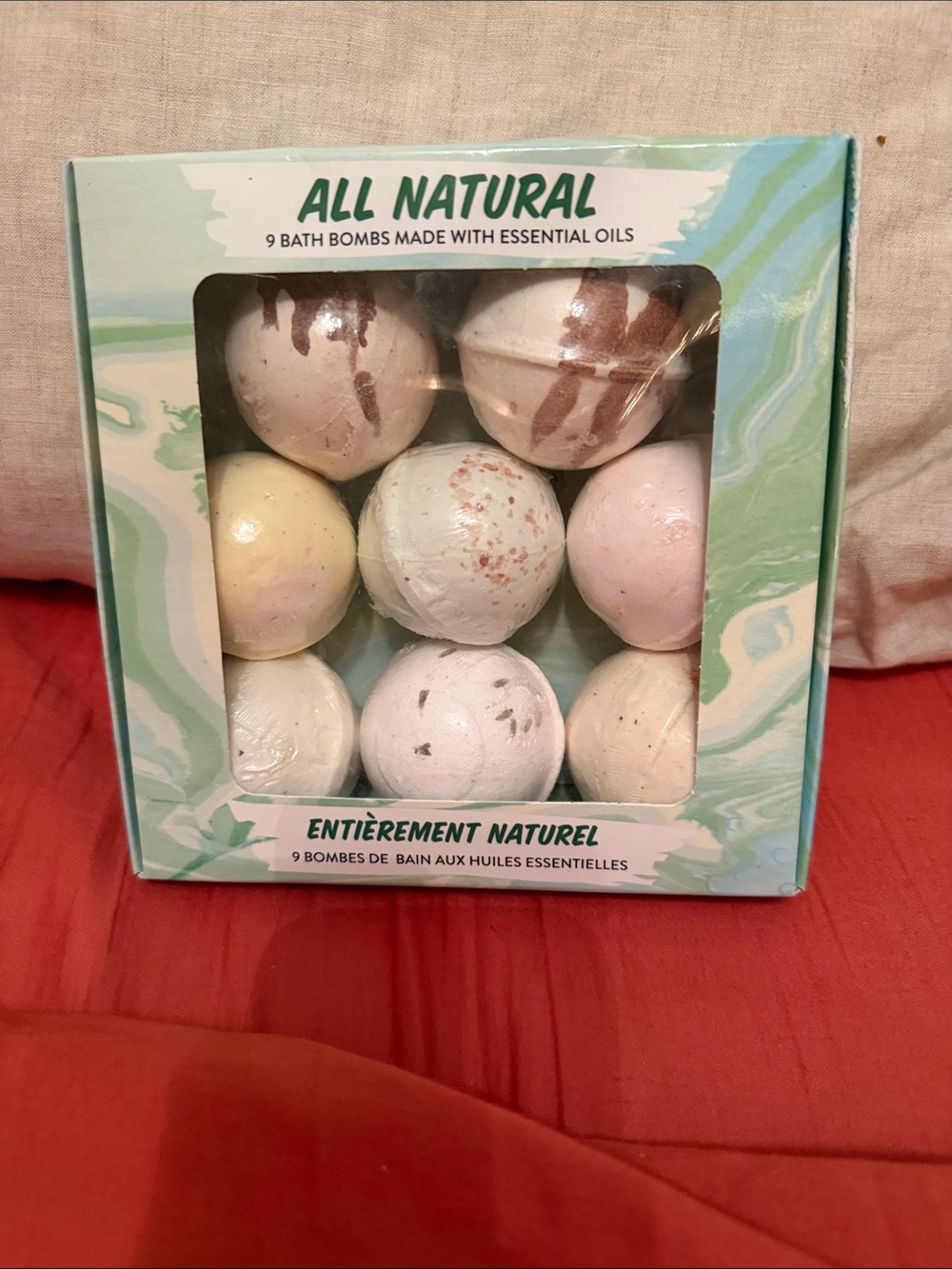 Naturally Vain All Natural 9 Bath Bombs Made With Essential Oils Set